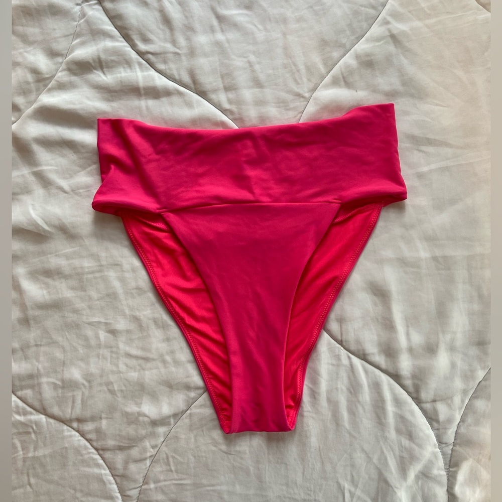 Aerie Banded High Cut Cheeky Bikini Bottom